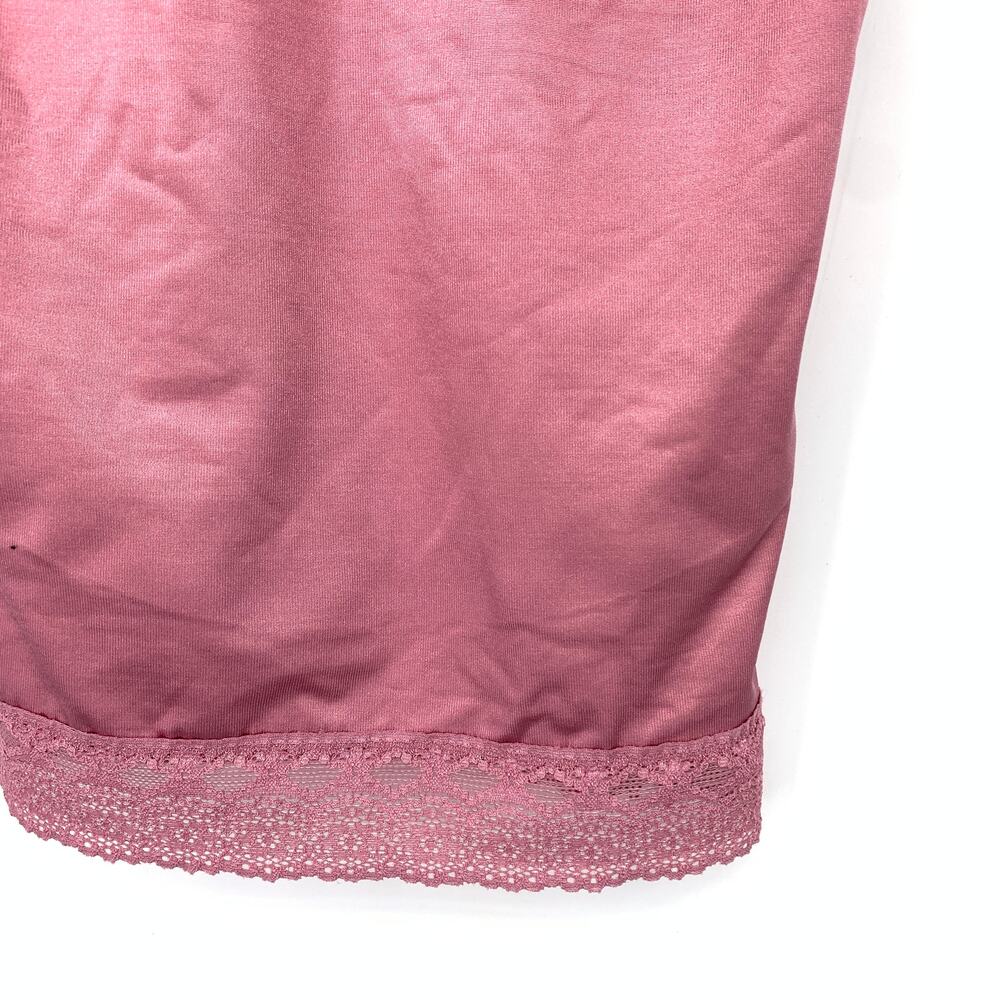 Ruby Ribbon Shaping Cami Top Womens Plus Size 44 Pink Lace Trim - Picture 5 of 6